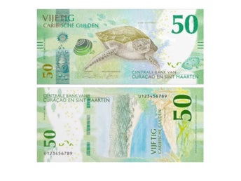 Curacao / Sint Maarten 50 Karibiska Gulden 2025 UNC
