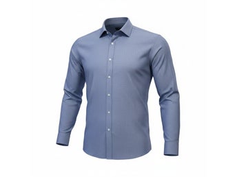 Taylor & Wright Skjorta Herr UK Storlek XL Regular Fit Blå Bröstficka Vingkrage