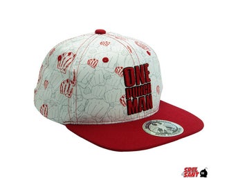 One Punch Man Punches Snapback Keps Vit