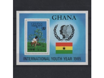 Ghana 1985 Internationella ungdomsåret 1v i block