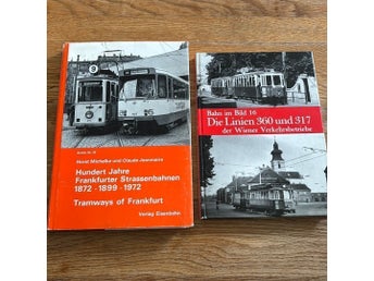 Bokpaket Spårvagnar: Frankfurt & Wien (Unika ritningar/foton)