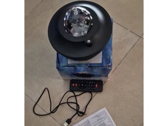 6W 21färger Starry Sky Galaxy LED-projektor nattljus med fjärrkontroll/högtalare
