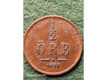 1/2 Öre 1858