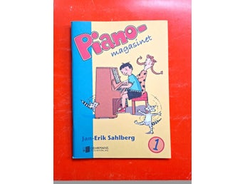 Pianomagasinet 1 av Jan-Erik Sahlberg, nybörjarbok för piano 2004 Ny / OANVÄND