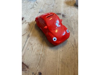 Spargris röd bil Kids Concept