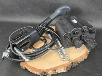 Frontlastarventil 90 l/min Hydraulventilsats 2 sektioner + joystickstyrning LS