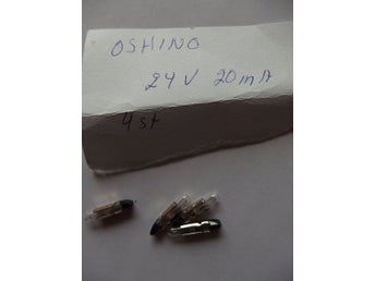 OSHINO 4 st 24V 20mA telefonlampa