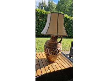 Retro bordslampa W. Germany – Tysk keramik (60-/70-tal)
