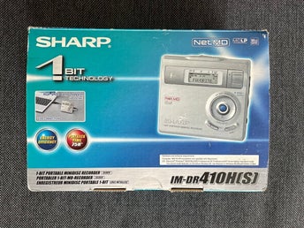 Sharp IM-DR410H(S) 1-Bit Portable Minidisc Recorder