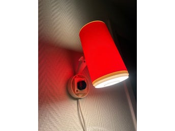Vägglampa / Sänglampa - Elidus - retro - orange