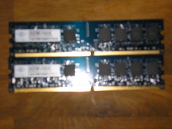 2GB RAM PC2-5300 667MHz Nanya 2x1GB