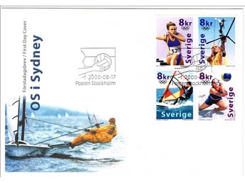 OLYMPISKA SPELEN 2000: OS i Sydney First Day Cover Sverige