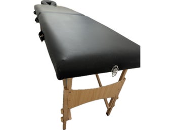 Portable massagebänk höj sänkbar med träram Portable massage table