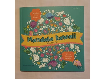 Mandala Kawaii målarbok barn(läs text)