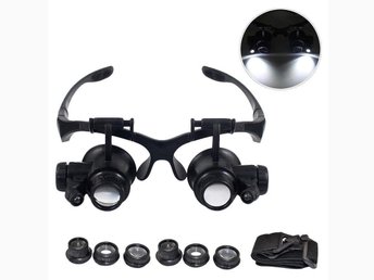 Ny LED Magnifik Set Förstoringsglas 10X15X 20X 25X Ny LED Magnifik Set Förstoringsglas 10X15X 20X 25X