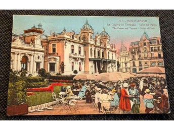 777. MONTE-CARLO Le Casino et Terrasse - Café de Paris. Skrivet 30/6 1923