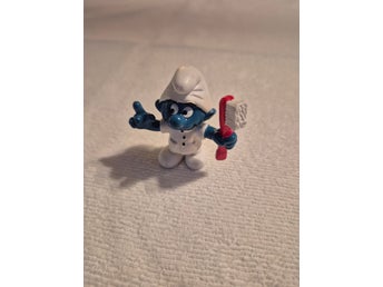 Smurf figur med tandborste