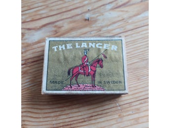 Tändsticksask med häst The Lancer