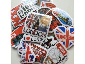 25st London klistermärken/stickers