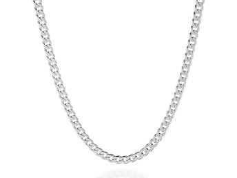 3 mm Moderiktigt Halsband i Rostfritt Stål, 56 cm Lång