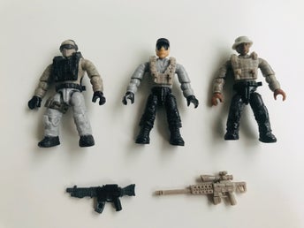 3st Mega Bloks Call of Duty Figurer Soldater med Vapen