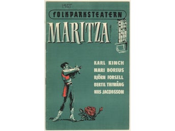Maritza. Program från Folkparksteatern 1955.