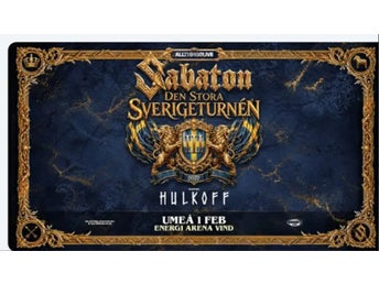 Sabaton Umeå 1 ståplats UTSÅLT