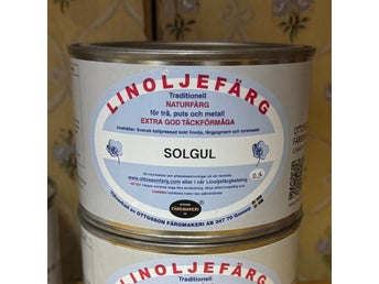 Linoljefärg Solgul NY VARA