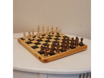Retro Fint Schackspel Pjäser.