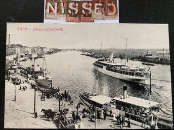 Stettin Dampfschiffsbollwerk Ångbåtar