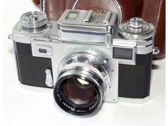Contax IIIa med Zeiss Sonnar 1.5/50mm och väska