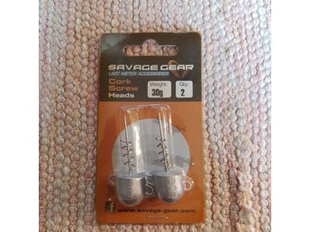 Savage Gear Cork Screw Heads 30g (2 st)