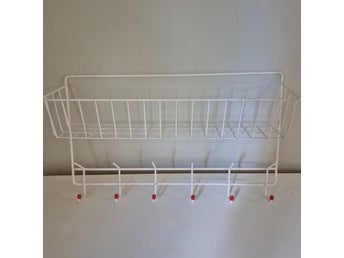 Retro, Trådhylla , med krokar, Stringhylla Vintage 1950-60 tal ,