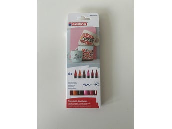 Panduro Hobby Porcelain Brushpen 6Pcs Edding 4200/6S Warm