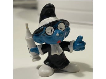 Schleich Smurf med trollstav, 1973