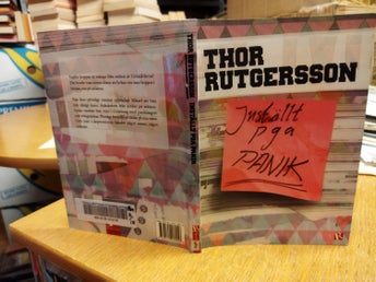 Inställt pga panik av Thor Rutgersson, bok, very fine plus, SM