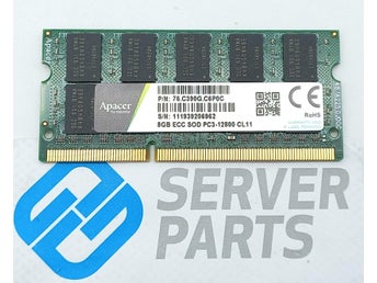 Apacer 8GB ECC PC3-12800 SODIMM CL11 76.C390G.C6P0C