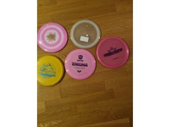 Paket med 5 stycken frisbeegolf-discar