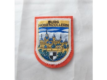 Burg Hohenzollern - Vintage Tygmärke Patch Tyskland
