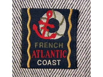 FRENCH ATLANTIC COAST Ankare Tygmärke Märke Tyg