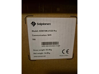 Solplanet ASW10K-LT-G2 Pro solcellväxelriktare 10kw