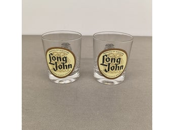 2 st Long John Blended Scotch Whisky Glas