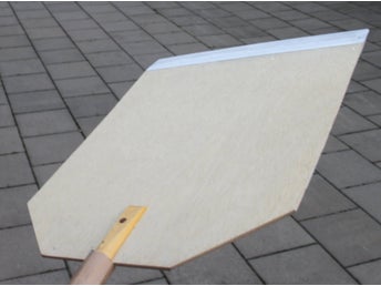 NYA! Pizzaspade 36 cm Trä m stålkant Pizza inkl moms