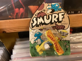 Ertl Aero-Smurf die-cast metallflygplan 1982