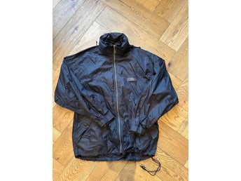 Vintage Fjällräven Regnställ Svart Storlek M