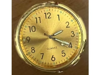 40 mm klocka - Urtavla i guldfärg