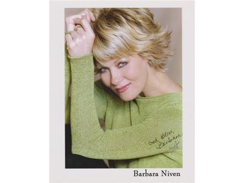 BARBARA NIVEN AMERICAN ACTRESS AND PRODUCER AUTOGRAF