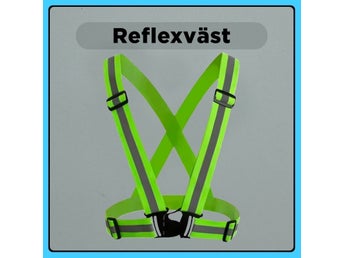 Reflexväst – Justerbar & Lättviktsväst med Hög Synlighet för Säkerhet