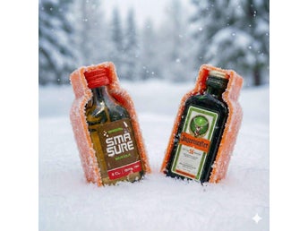 Shotfäste för Skidor & Snowboard (4-pack) – Orange Afterski-tillbehör SLOPESHOT