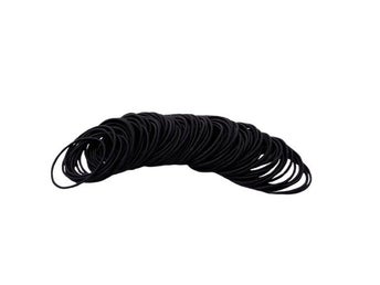 Elastiska tunna hårsnoddar [40mm] - Hårband - 100st